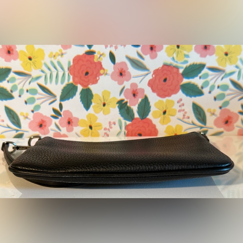 Michael Kors Jet Set Small Pebbled Leather Convertible Wristlet Bag Black NWT - Picture 8 of 13